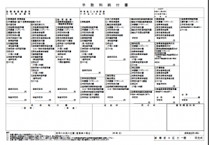 手数料納付書